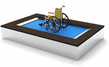 Bodentrampolin für Rollstuhlfahrer 150